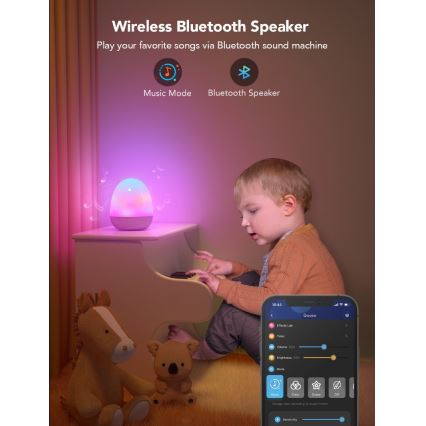 Govee - RGBIC Smart LED-Nachtlicht mit Lautsprecher und WLAN