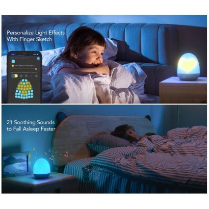 Govee - RGBIC Smart LED-Nachtlicht mit Lautsprecher und WLAN