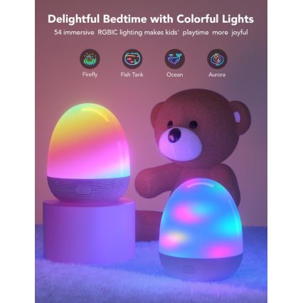 Govee - RGBIC Smart LED-Nachtlicht mit Lautsprecher und WLAN