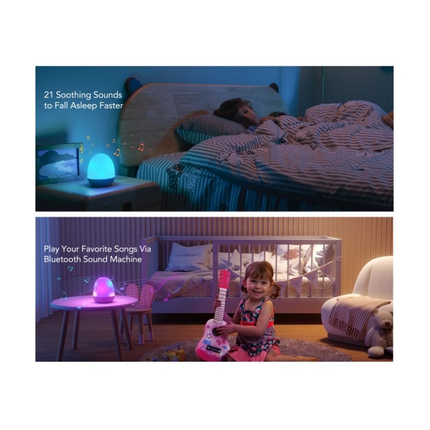 Govee - RGBIC Smart LED-Nachtlicht mit Lautsprecher und WLAN