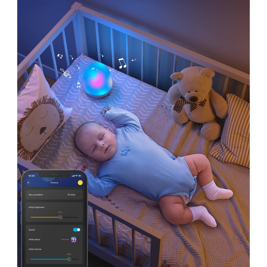 Govee - RGBIC Smart LED-Nachtlicht mit Lautsprecher und WLAN