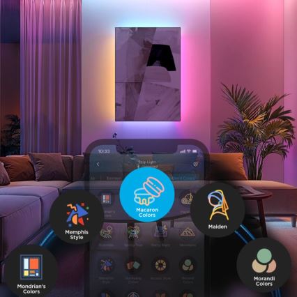 Govee - RGBWWIC Dimmbarer LED-Streifen Streifen Beleuchtung 2 Pro 5m Wi-Fi Matter