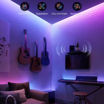 Govee - RGBWWIC Dimmbarer LED-Verlängerungsstreifen Strip Light 2 Pro 1m Wi-Fi Matter