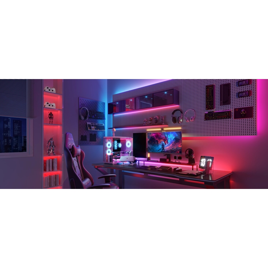 Govee - RGBWWIC Dimmbarer LED-Verlängerungsstreifen Strip Light 2 Pro 1m Wi-Fi Matter