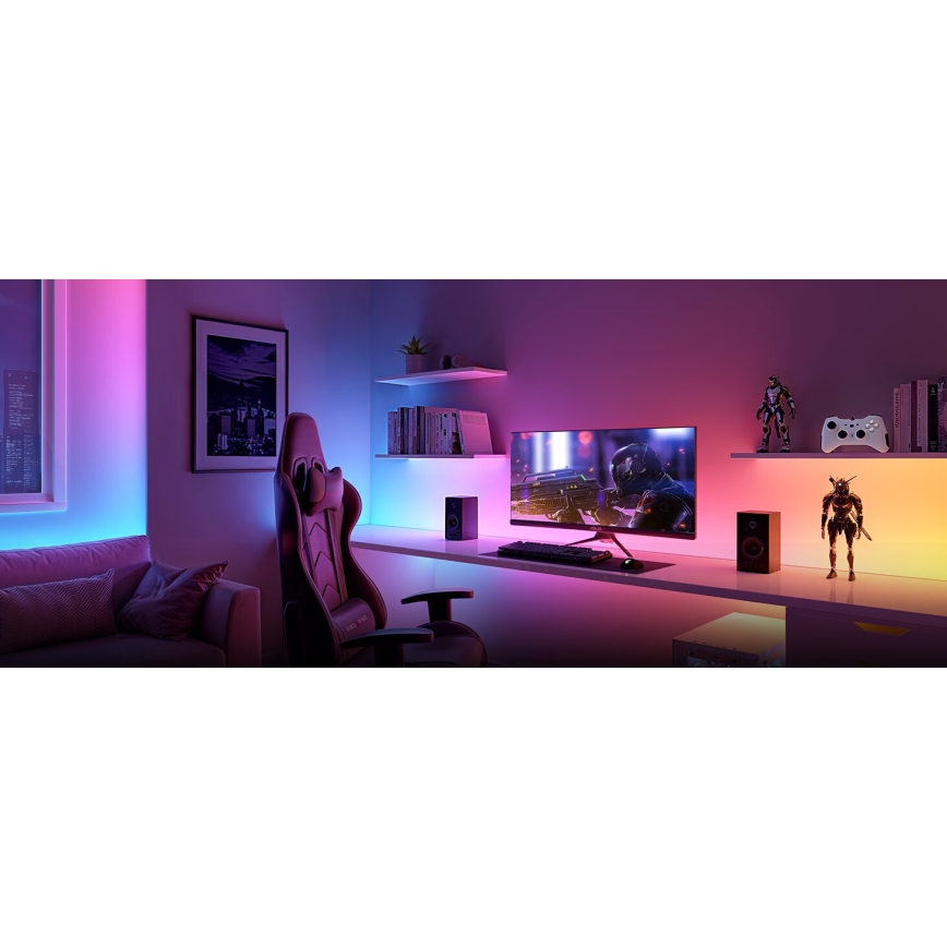 Govee - RGBWWIC Dimmbarer LED-Verlängerungsstreifen Strip Light 2 Pro 1m Wi-Fi Matter