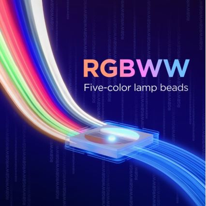 Govee - RGBWWIC Dimmbarer LED-Verlängerungsstreifen Strip Light 2 Pro 1m Wi-Fi Matter