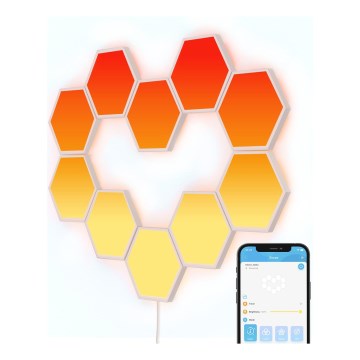 Govee - SET 10x dimmbare LED RGB Paneele LED/36W/230V Wi-Fi