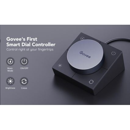 Govee - SET 2x Smart Gaming Wi-Fi LED RGBIC Panels + Smart Dual schwarz + Fernbedienung