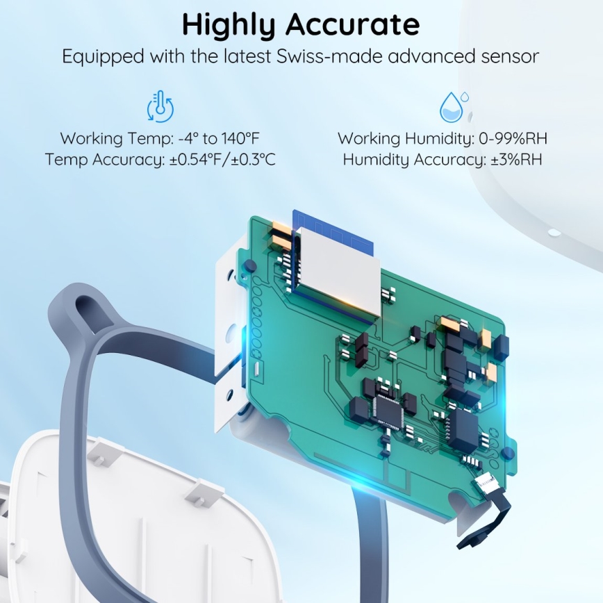 Govee - Thermometer und Hygrometer 3xAAA Wi-Fi