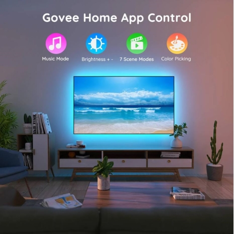 Govee - TV 46-60 SMART LED Hintergrundbeleuchtung RGB + Fernbedienung