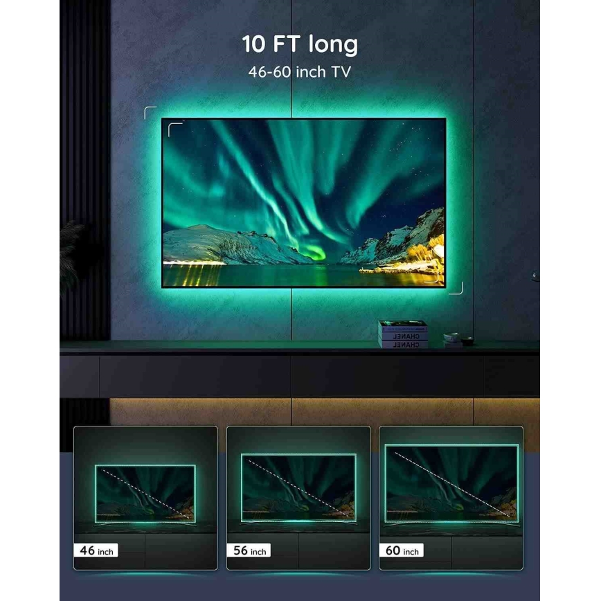 Govee - TV 46-60 SMART-RGB-LED-Hintergrundbeleuchtung