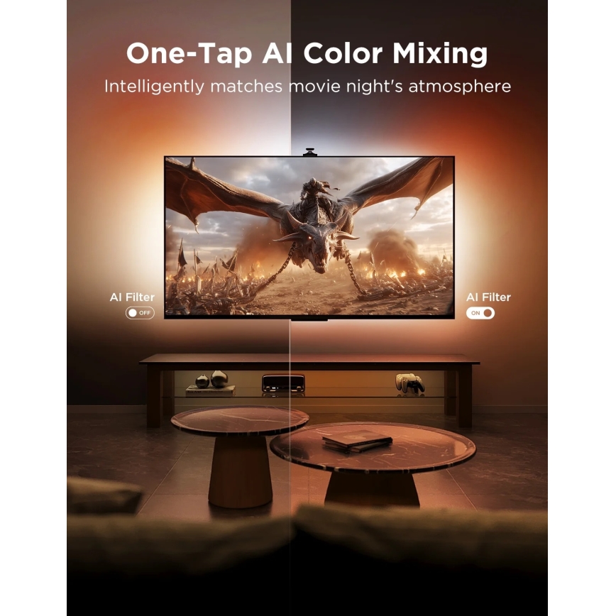 Govee - TV-Hintergrundbeleuchtung 3 Pro 75-85 SMART LED RGBIC Wi-Fi