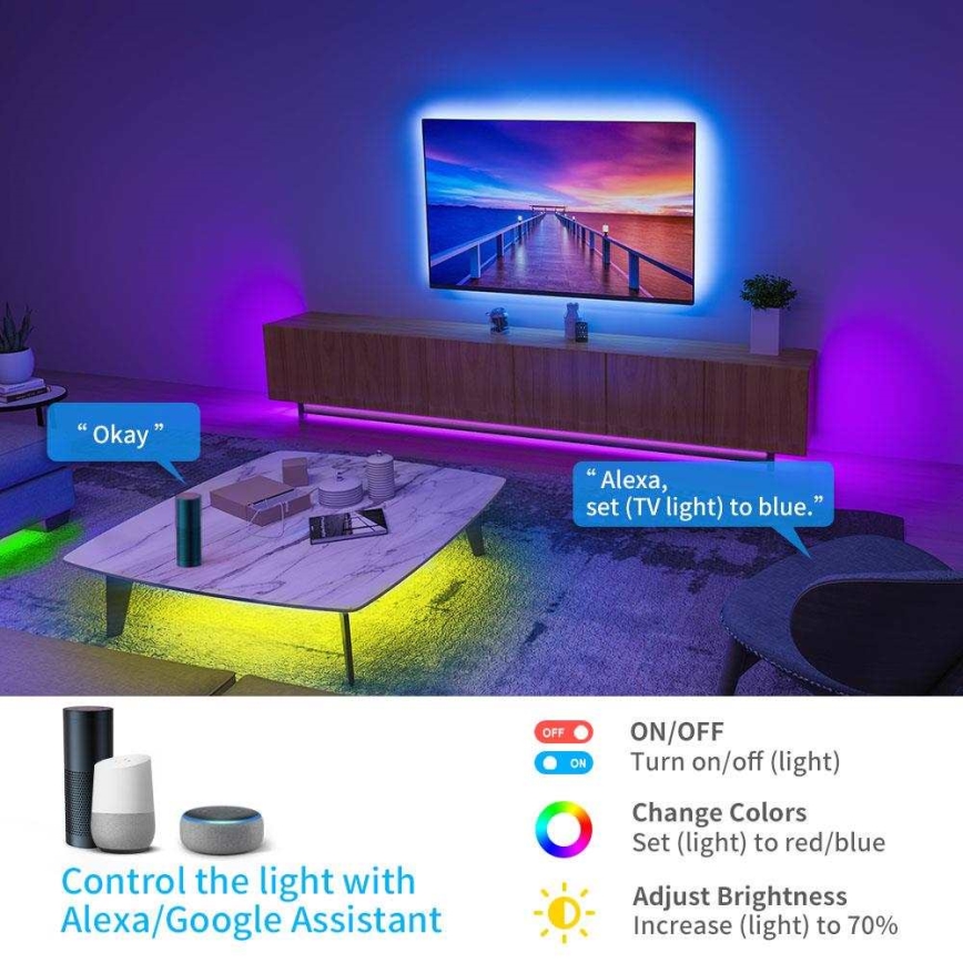 Govee - Wi-Fi RGB Smart LED-Streifen 10m