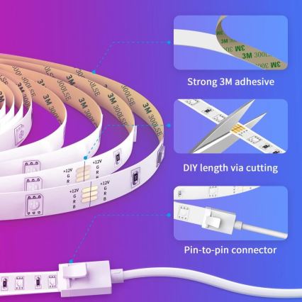 Govee - Wi-Fi RGB Smart-LED-Streifen 15m + Fernbedienung