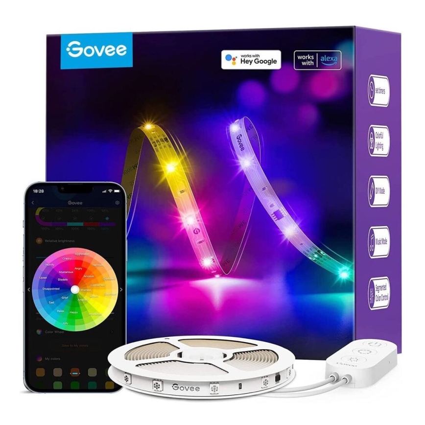 Govee - Wi-Fi RGBIC PRO Smart LED-Streifen 10m