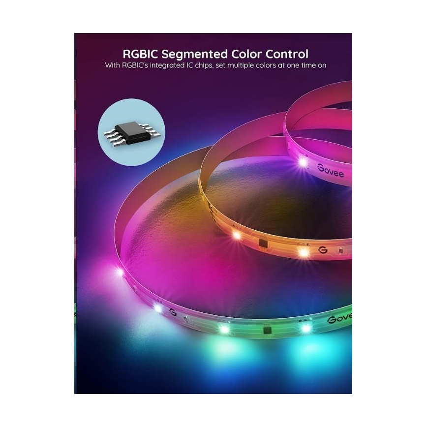 Govee - Wi-Fi RGBIC PRO Smart LED-Streifen 10m