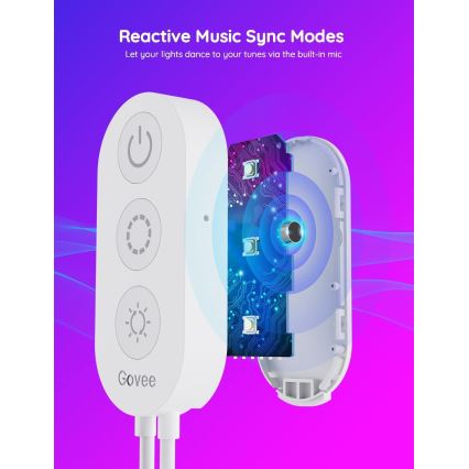 Govee - Wi-Fi RGBIC Smart PRO LED-Streifen 3m - extra langlebig