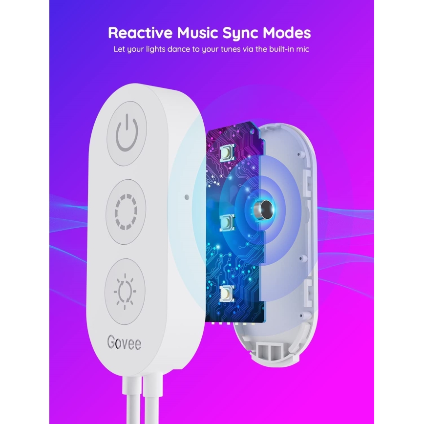 Govee - Wi-Fi RGBIC Smart PRO LED-Streifen 3m - extra langlebig