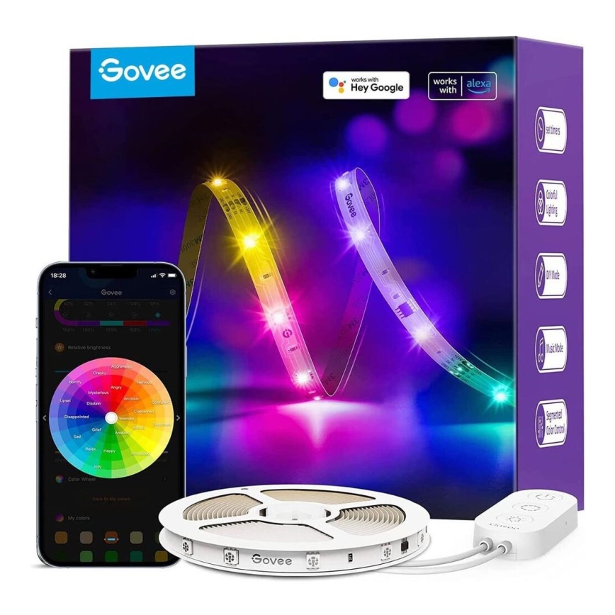 Govee - Wi-Fi RGBIC Smart PRO LED-Streifen 5m