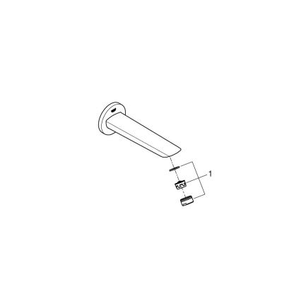 GROHE 13255001 - Wannenablauf BAUCOSMOPOLITAN 171 mm polierter Chrom