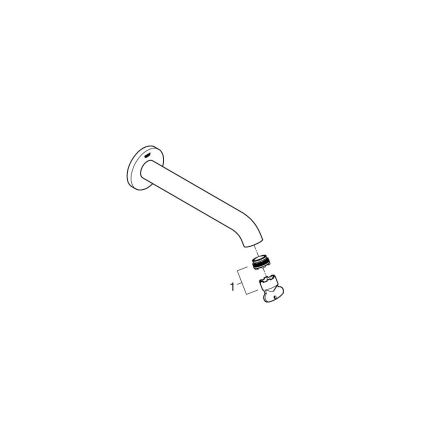 GROHE 13449DC1 - Wannenablauf ESSENCE 221 mm, Edelstahl