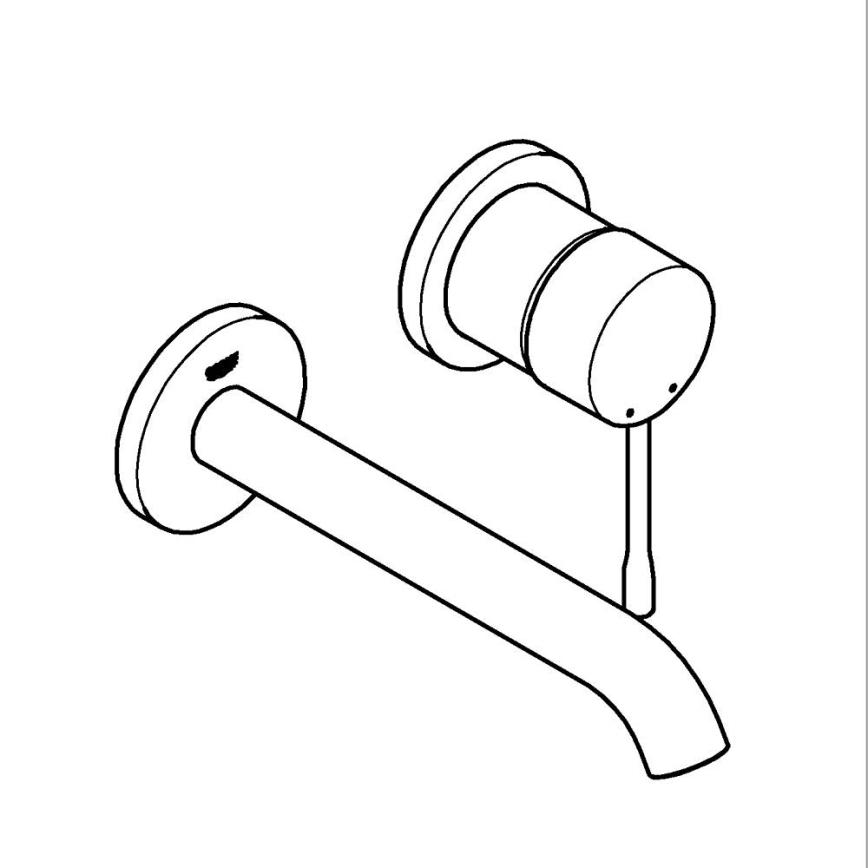 GROHE 19408DC1 - Waschtischarmatur ESSENCE 183 mm Edelstahl