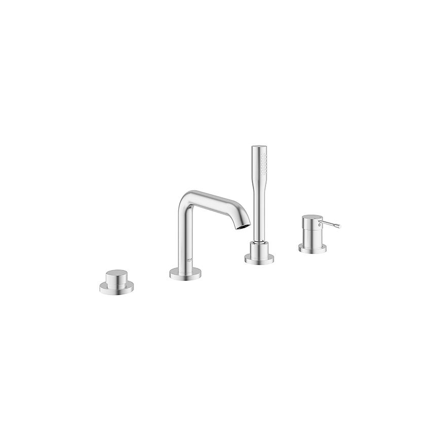 GROHE 19578DC1 - 4-Loch-Wannenarmatur ESSENCE, Edelstahl
