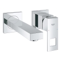 GROHE 19895000 - 2-Loch-Waschtischarmatur EUROCUBE, 171 mm, glänzender Chrom