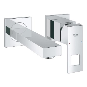 GROHE 19895000 - 2-Loch-Waschtischarmatur EUROCUBE, 171 mm, glänzender Chrom