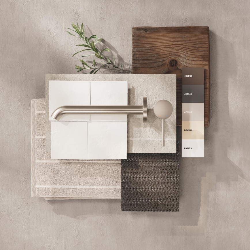 GROHE 19967DC1 - Waschtisch-Zweiloch-Armatur ESSENCE 230 mm, Edelstahl