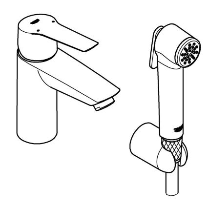 GROHE 231232433 - Waschtischarmatur START DN 15 Größe S schwarz