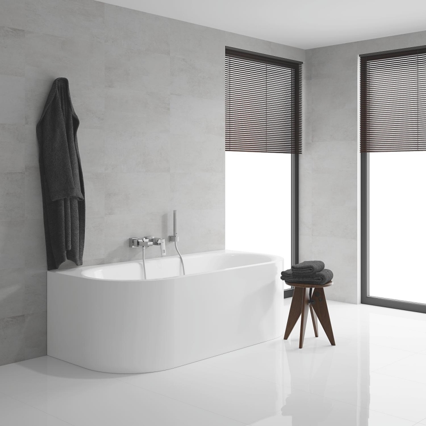 GROHE 23141000 - Badewannen-Set mit Armatur EUROCUBE DN 15, Hochglanz-Chrom