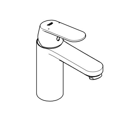 GROHE 23327000 - Waschtischarmatur EUROSMART COSMOPOLITAN DN 15, Größe M, Chrom