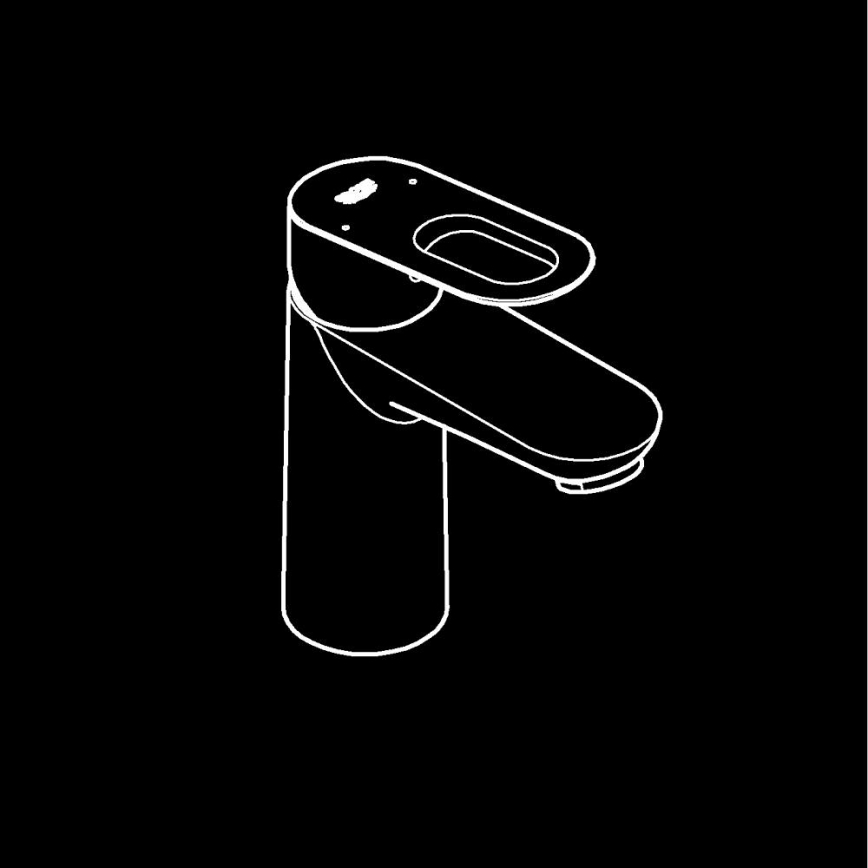 GROHE 23337000 - Waschtischarmatur BAULOOP DN 15, glänzender Chrom