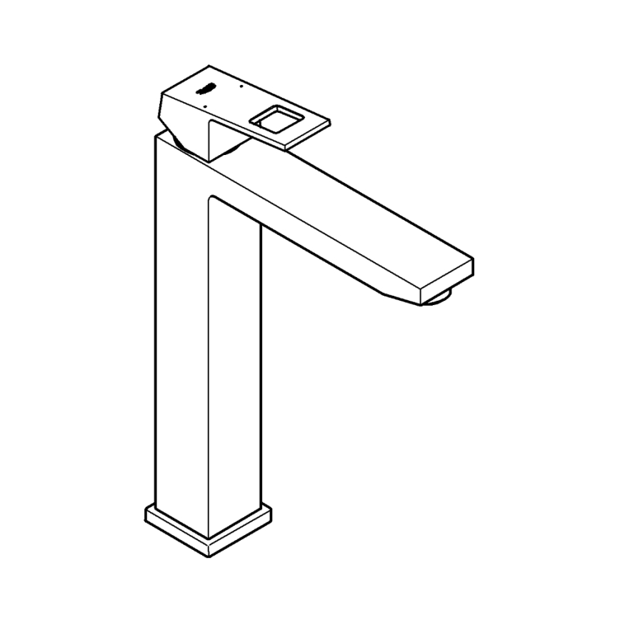 GROHE 23406AL0 - Waschtischarmatur EUROCUBE, Größe XL, Graphit