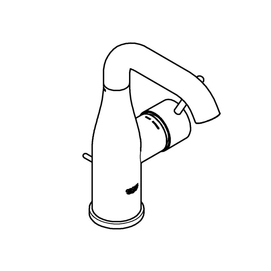 GROHE 23462001 - Waschtischarmatur ESSENCE DN 15, Größe M, glänzender Chrom