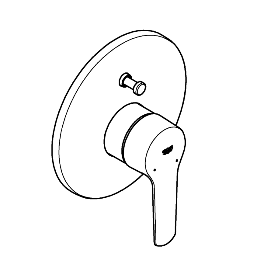 GROHE 23558002 - Badewannenarmatur START, glänzender Chrom