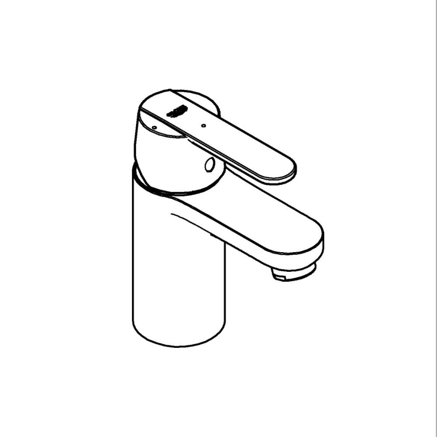 GROHE 23586LS0 - Waschtischarmatur GET Größe S weiß