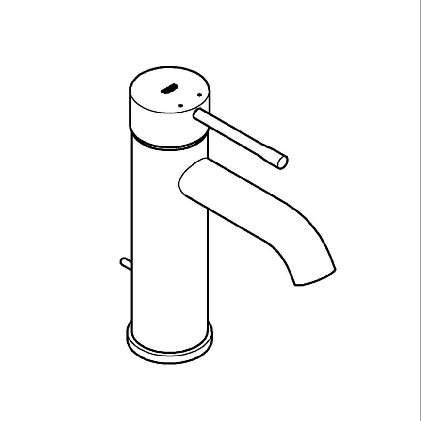 GROHE 23589001 - Waschtischarmatur ESSENCE, Größe S, Hochglanzchrom