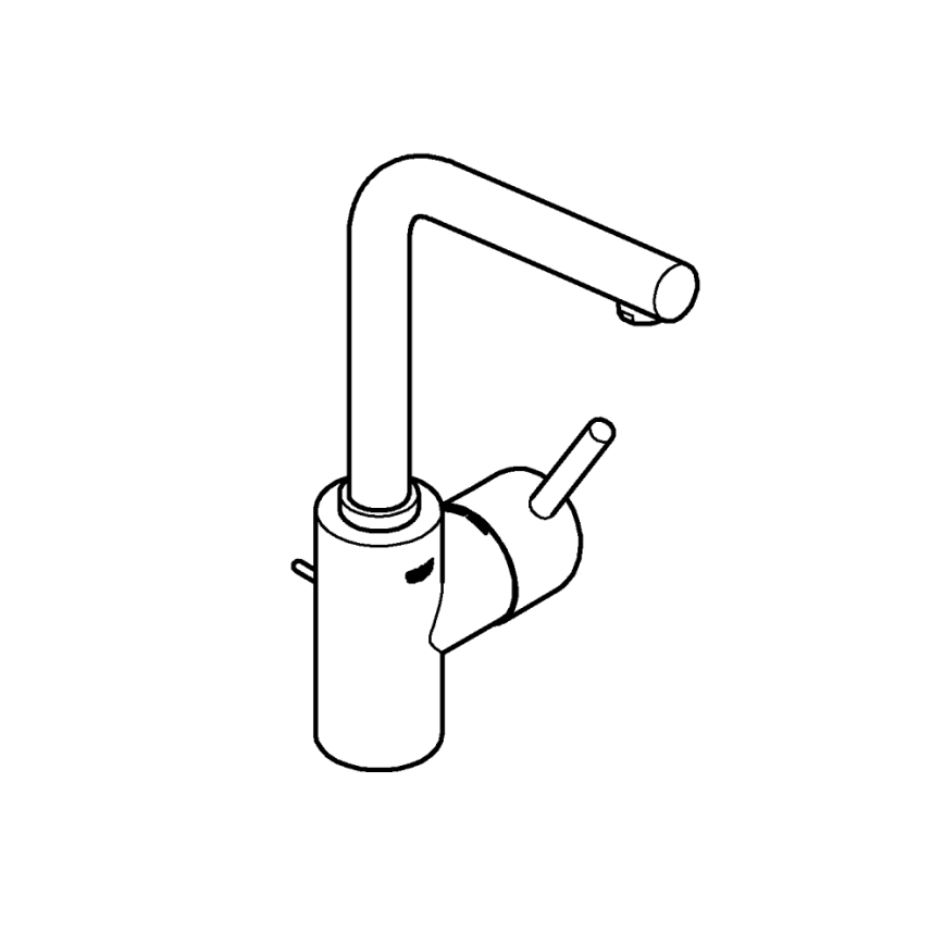 GROHE 23739002 - Waschtischarmatur CONCETTO 291 mm Hochglanzchrom