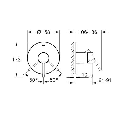 GROHE 24057GN1 - Duscharmatur ESSENCE gebürstetes Gold