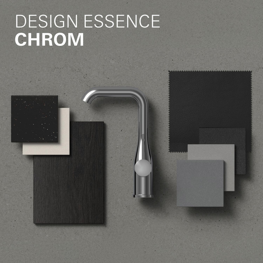 GROHE 24058001 – ESSENCE Einhebel-Waschtischarmatur, glänzender Chrom
