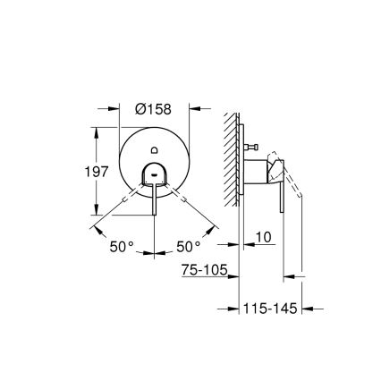 GROHE 24060003 - Armatur PLUS, Hochglanz-Chrom