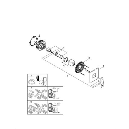 GROHE 24061000 - Duscharmatur EUROCUBE, Hochglanz-Chrom