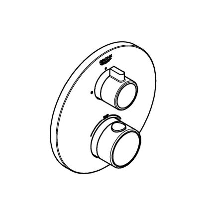 GROHE 24075000 - Thermostat-Duscharmatur GROHTHERM Hochglanz-Chrom