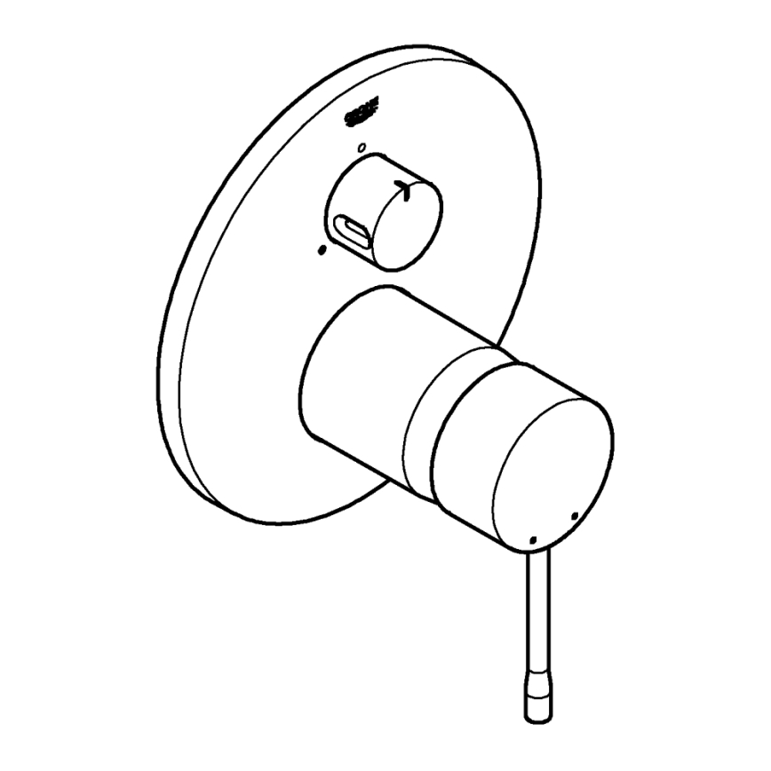 GROHE 24092001 - ESSENCE Einhebel-Waschtischarmatur, glänzender Chrom