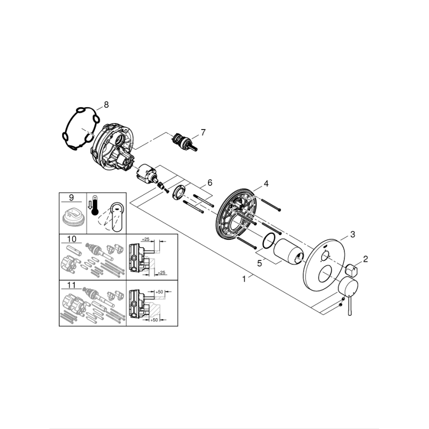 GROHE 24092AL1 - ESSENCE Waschtischarmatur Graphit