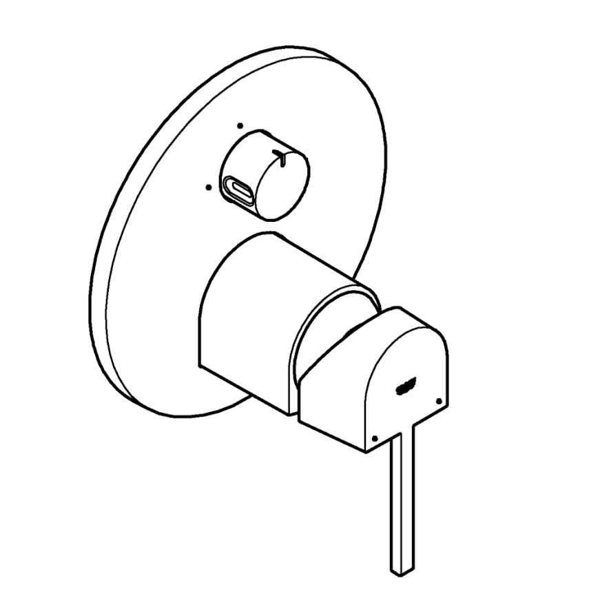 GROHE 24093003 - Armatur PLUS, glänzender Chrom