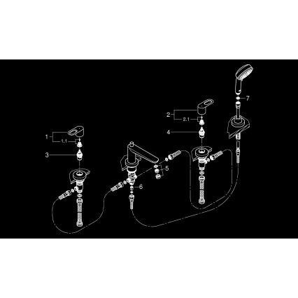 GROHE 2511900A - Wannenarmatur BAULOOP DN 20 glänzender Chrom