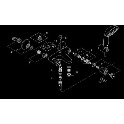 GROHE 2546010A - Badewannenarmatur COSTA L DN 15 glänzender Chrom